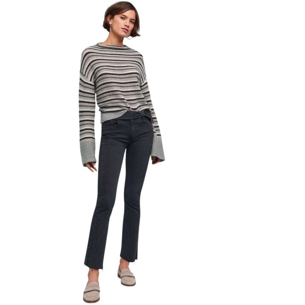 Paige Collette High-Rise Cropped Flare Jeans Women's Size 28 NWT